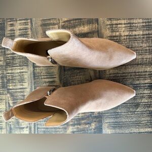 Nine West Tan Suede Ankle Boots
